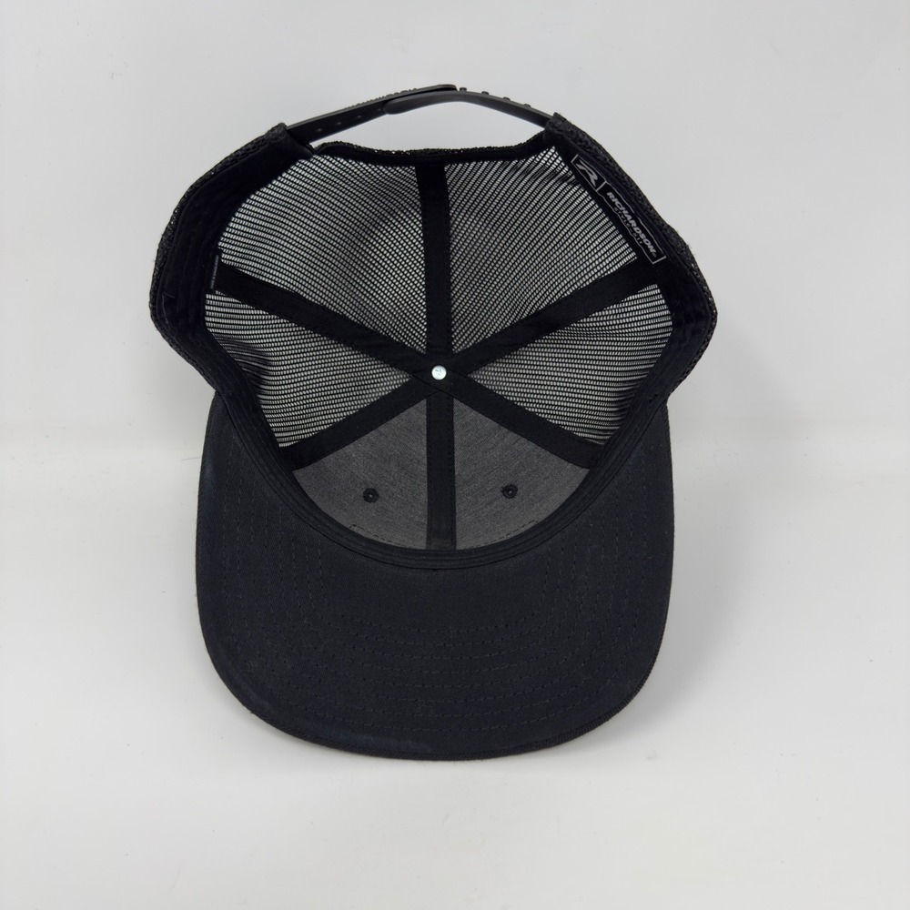 Blue Collar Tour‎ Trucker Hat Black Snapback Flat Bill Cap Richardson Style 511 - Picture 8 of 9